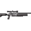 The Kral Puncher Bigmax X Black 5.5mm, shown hete with a rifle scope mounted.