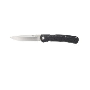 CRKT Kith Front Lock Folding Knife with Satin Blade Finish. Sturdy, deep, tip-up carry pocket clip. Rides low for secure, discreet carry.