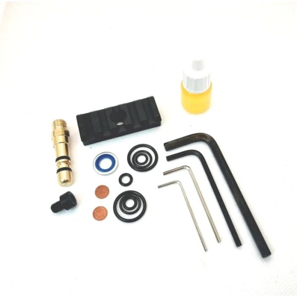 Spare seals, fill probe, oil and Picatinny rail for the Niksan PCP air rifles.