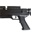 A pistol grip and adjustable trigger on the Niksan Ozark-TS PCP 5.5mm.