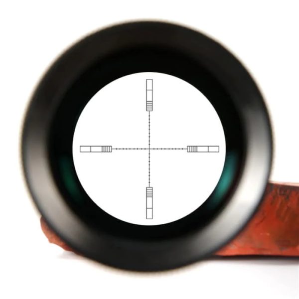 The T-Eagle R 4-16x44 AOE HK has a classic Hawke reticle, red and green illumination, turret lock and an Adjustable Objective.