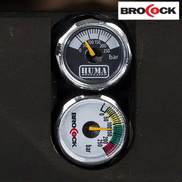 Dual gauges, Huma and Brocock.