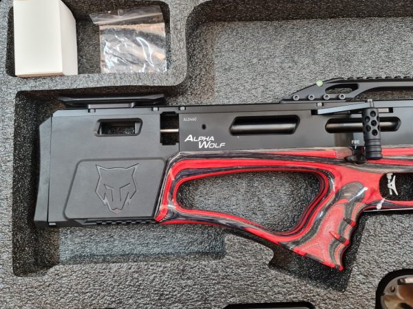 Daystate Alpha Wolf PCP 5.5mm's electronics and magazine bay.