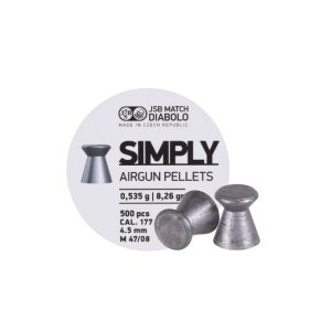 JSB Simply Heavy 4.5mm 8.26gr 500PCS is made using the same technology and manufacturing process as JSB's Match Series. Perfect for training and clubs.