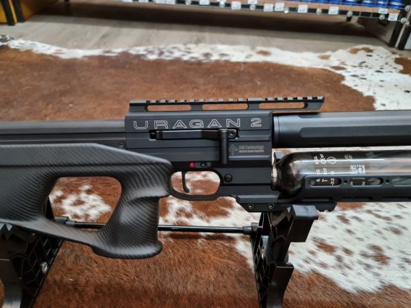 The AGN Technology Uragan 2 700 Carbon 5.5mm has a 20MOA sloped Picatinny rail for optics.