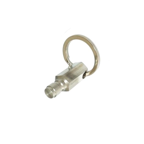 The Micro Clip-In Keyring Blank-Off is a Foster fitting blank-off, used to test your compressor or hand pump.