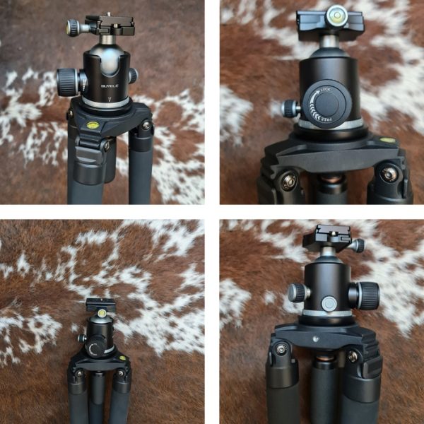 Close-up of the features of the Heavy Duty Gun Saddle Tripod.