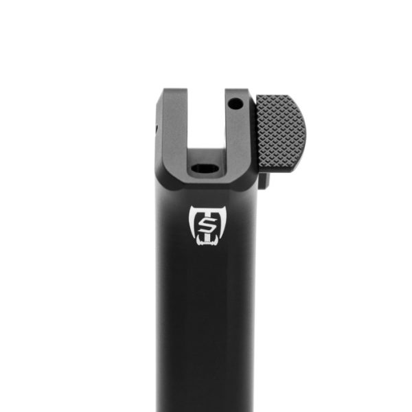 On the Saber Tactical AR Style Thumb Rest Grip, you can place the thumb rest on either side.