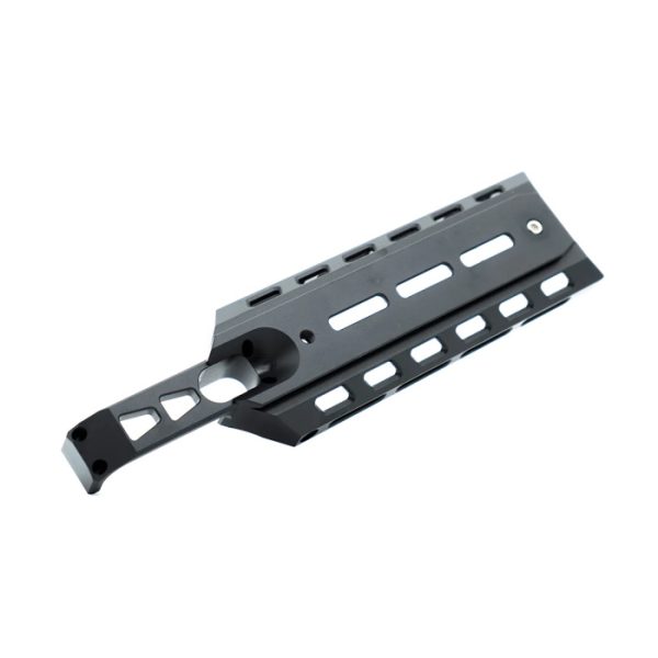 With the Saber Tactical Impact ARCA 3 Compact, you get M Lok slots on bottom and on the side for your go to accessories.