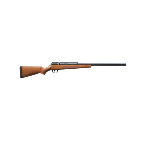 The Snowpeak M30B PCP 5.5mm brings you the best of a traditional long rifle and modern innovation. This beautiful air rifle broke away from the "barrel-on-top, airtube below" recipe that airguns have followed for years. Now, the barrel and airtube are integrated, looking more like a traditional firearm.