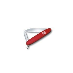 The Victorinox Excelsior Red 84mm with black sleeve storage pouch is an elegant, minimalistic pocket carry knife. Lightweight, with a key ring.