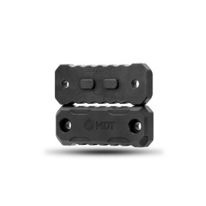 The MDT GEN 2 Exterior M-LOK Forend Weight Set is perfect for adding weight and balance to your rifle. Adding weight to a rifle can cut down on recoil and can help achieve a better balance point of the rifle, allowing you to self-spot their shots and balance the rifle. These weights mount on to the exterior of any chassis or stock that is M-LOK compatible. They mount using standard hardware and M-LOK T-nuts, meaning that you can install and remove them as necessary on your system.