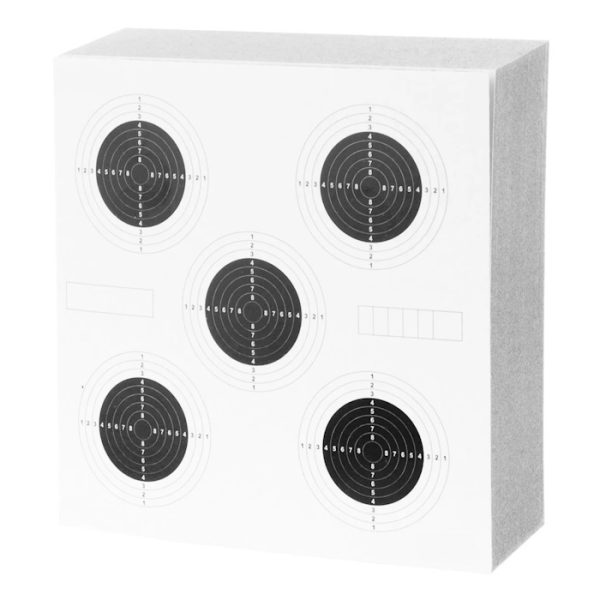 Perfect your aim and shooting game with the Competition Card Targets 100PCS. Each card has 5 targets, with each target featuring 8 numbered zones and an inner bullseye zone.