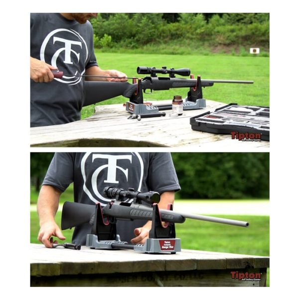 The Tipton Compact Range Vise is a must-have for shooters on the go. With a light weight and compact design, it folds down to about 28.5cm, fitting perfectly in a range bag. Extend it up to 45cm in a few simple steps to have a portable, stable gun vise on the range. Perfect for both airguns and firearms, for cleaning, maintenance, scoping, etc.