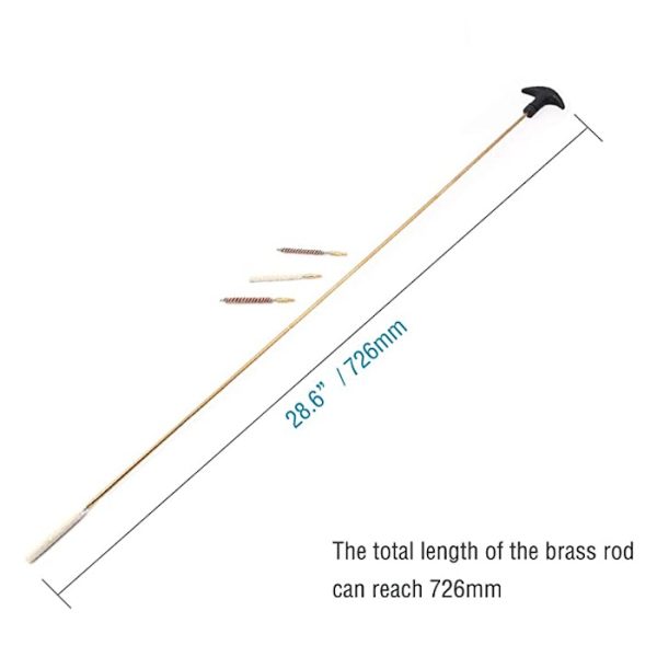This Gun Cleaning Rod Kit is suitable for 4.5mm (.177 calibre) and 5.5mm (.22 calibre) airgun rifles and pistols, as well as firearm rifles and pistols.