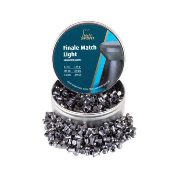 The H&N Finale Match Light 4.5mm 7.87GR 500PCS is one of the top products for competition use. A product Olympic winners and world champions rely on.