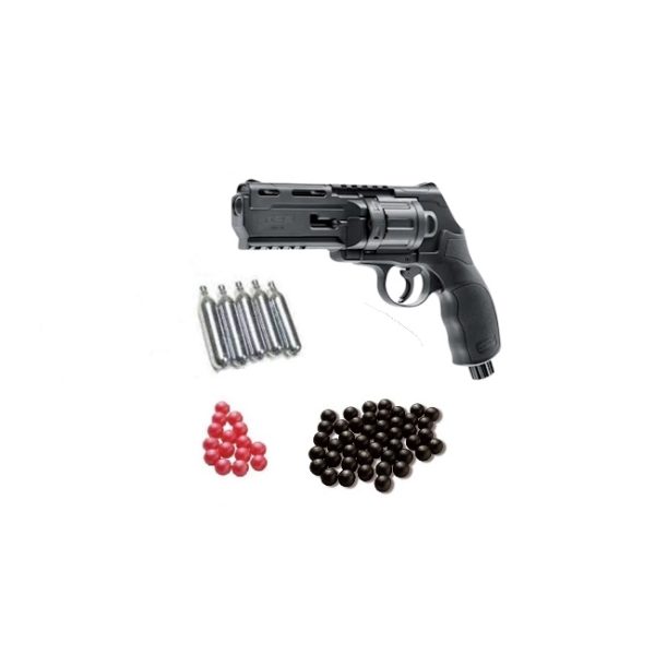 Protect what you love with the Umarex HDR 50 Combo. Top-of-the-line home defence! 10 pepper balls, 50 solid nylon balls and 5 CO2 included!