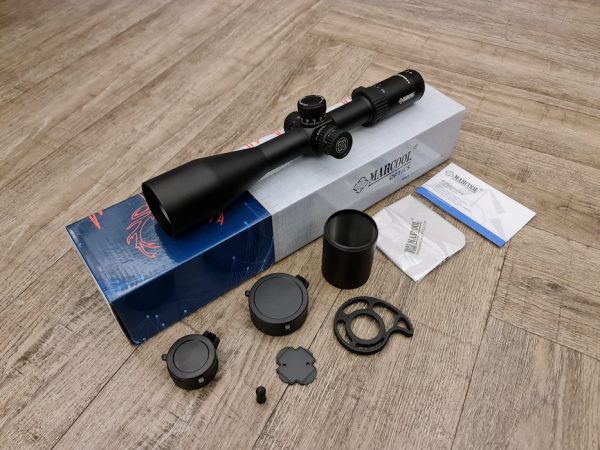 The Marcool ALT 5.5-25x50 SFIR FFP HY1637 features Side Focus, a red illuminated centre dot reticle in the First Focal Plane and comes with many extras.