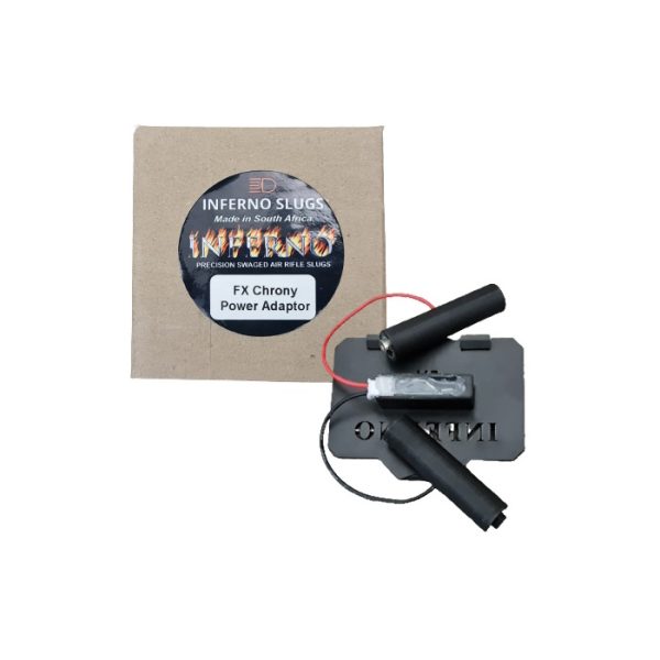 The Inferno FX Chrony Power Adaptor replaces the batteries in the FX Pocket Chronograph. Now you can use the chrony with a power bank or USB-C charger.
