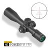 The Discovery HD 4-24x50 SFIR SLT FFP IR-MIL Long Range Rifle Scope has a 34mm tube and comes with Sunshade, bikini lens vovers and Zero Stop.