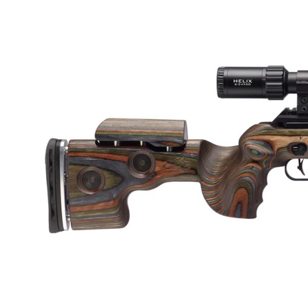 Get power, precision and adjustability with the FX King 600 Green Mountain Camo 5.5mm and FX King 500 Green Mountain Camo 5.5mm, the ultimate traditional sporter-style airguns with GRS stock.