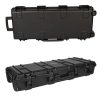 The Heavy Duty Gun Case 933615 features both Egg Shell and Pick and Pluck foam, snap latches, lock points, roller wheels and a rubber seal and air valve.