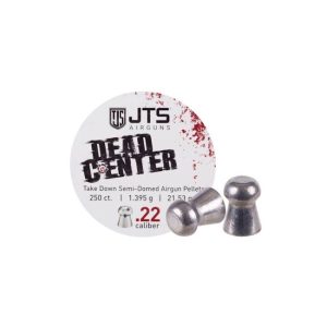 Get the JTS Dead Center Semi-Domed 5.5mm 21.53gr 250PCS precision airgun pellets! If dead center is where you want to be, JTS has exactly what you need.