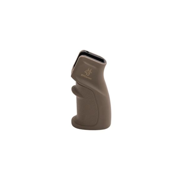 The classic, ergonomic RTI Pistol Grip Tan is made to hold the RTI Priest, Prophet, P-3, etc. firmly and comfortably. It is compatible with all RTI airguns.