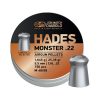 For serious impact, the JSB Hades Monster .22 5.5mm 25.39gr 150PCS are heavy, accurate pellets with a modified hollow point for extreme expansion.