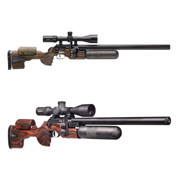 Power, precision, adjustability - The left-handed FX King 600 Green Mountain Camo LH 5.5mm is the ultimate traditional sporter-style airgun with GRS stock.