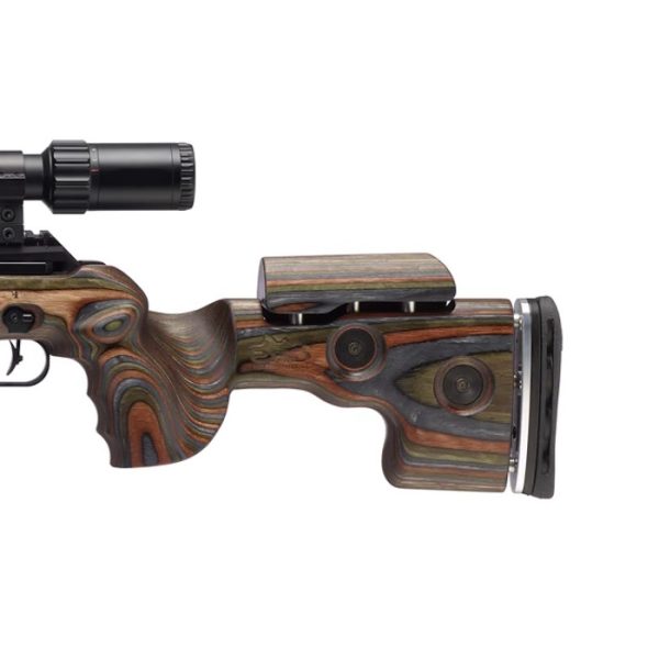 Power, precision, adjustability - The left-handed FX King 600 Green Mountain Camo LH 5.5mm is the ultimate traditional sporter-style airgun with GRS stock.