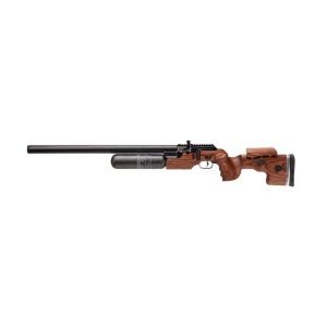 Power, precision, adjustability - The left-handed FX King 600 Hunter Brown LH 5.5mm, the ultimate traditional sporter-style airgun with GRS laminate stock.