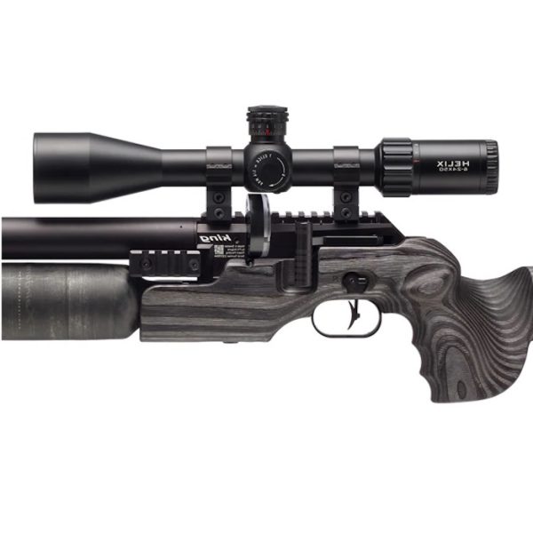 Power, precision, adjustability - The left-handed FX King 600 Nordic Wolf LH 5.5mm is the ultimate traditional sporter-style airgun with GRS laminate stock.