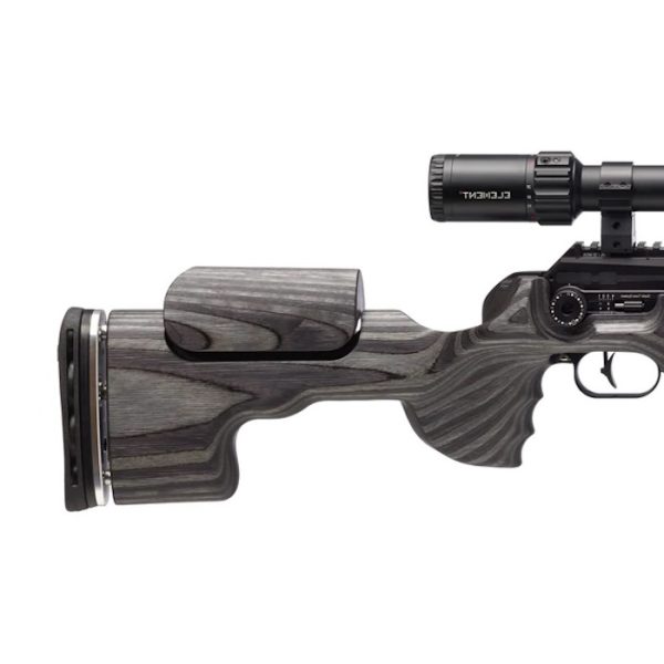 Power, precision, adjustability - The left-handed FX King 600 Nordic Wolf LH 5.5mm is the ultimate traditional sporter-style airgun with GRS laminate stock.