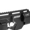 The AirMaks Katran B 5.5mm comes with hard case, Quick-Fill nozzle with a hose, 16-Shot Magazine and Degas Tool. Features cocking, safety, trigger, cheekpiece and buttpad adjustability with foldable stock and 480cc Kevlar air bottle at 300 Bar.