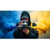 The Creative Color Smoke Blue and Creative Color Smoke White - easy to use smoke bombs / smoke grenades that release dense, vivid smoke with high visibility.