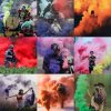 The Creative Color Smoke Blue and Creative Color Smoke White - easy to use smoke bombs / smoke grenades that release dense, vivid smoke with high visibility.