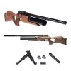 The Kral Puncher Super Jumbo Walnut 5.5mm PCP slings lead like a dream, including slugs! 2 magazines, Kral bipod, silencer & hard gun case. are included.