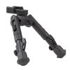 The Leapers UTG Recon 360 TL Bipod 5.5"-7.0" TL-BP02-B for Picatinny rails features 3 position folding legs and lockable leg extensions equipped with nonslip rubberized foot pads.