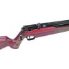 Turn heads with the striking Nova Vista Alpha Red Laminate 5.5mm, a regulated multi-shot PCP air rifle with a beautiful red and blue laminated wooden stock.