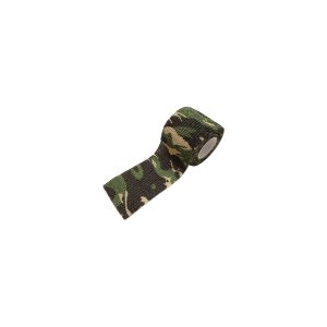 The non-woven Woodland Camo Elastic Tape is affordable, self adhesive, prevents glare, provides extra grip and protects your gear from scratches and dirt.
