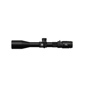 The Discovery HT GENII 6-24x44SFIR FFP MOA with sunshade, lens caps, turret wheel and scope coin is perfect for long distance hunting or sport shooting.