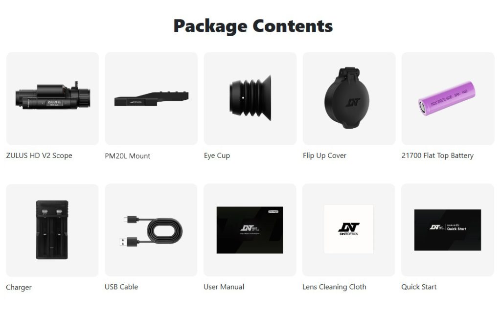 The rugged DNT Zulus HD V2 3-12X LRF ZHD312R-V2 and DNT Zulus HD V2 5-20X LRF ZHD520R-V2 are compact digital day / night vision scopes with both an integrated Laser Rangefinder, as well as a Ballistic Calculator.