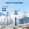 The lightweight, heavy-duty Manbily QM-364 Carbon Fiber Tripod extends from about 14 to around 154 - 156cm and features an adjustable, quick-release 2-in-1 Arca-Swiss and Picatinny adapter. Featuring a 20kg load capacity, 45mm ball head with 360° movement and lever lock, interchangeable rubber and spike feet, smooth leg angle adjustment and much more! You also get a durable carry and storage bag. Perfect for hunters, shooters, photography or videography!