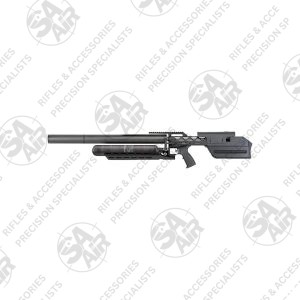 The RTI Mora Sniper 5.5mm comes with a 700mm barrel, 700cc carbon fiber bottle, 2 magazines, Hušh 50 carbon silencer and heavy duty hard case. Made for both power and precision long-range shooting and featuring the latest airgun innovation like "Witness Holes" to detect leaks externally.