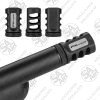 The FX Pro Muzzle Brake 6.8mm with easy, tool-free installation reduces recoil and muzzle rise for improved accuracy and faster follow-up shots. Designed for the FX Leopard and FX DRS, suitable for airguns with ½″–20 UNF threaded muzzles with a 34 mm shroud.