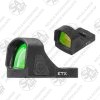 Get the Element ETX Red Dot 3MOA or Element ETX Red Dot 6MOA Reflex Sights for fast, precise and reliable aiming. Compact, feature-rich and built on the popular RMR footprint for maximum compatibility for pistols, shotguns or carbines.