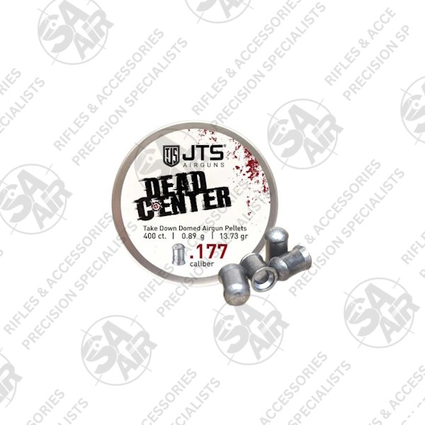 Get the hard-hitting JTS Dead Center Domed 4.5mm 13.73gr 400PCS precision airgun pellets! Accurate pellets that hit dead center - perfect for longer ranges.