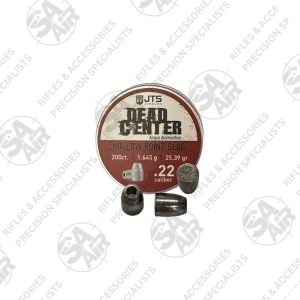 Hit your mark with the JTS Dead Center HP Slugs .22 25.39gr 200PCS. Accurate and consistent with a hollowpoint for expansion on impact.