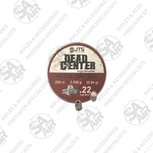 Hit your mark with the accurate and consistent JTS Dead Center HP Slugs .22 30.86gr 200PCS. Designed with a hollowpoint for expansion on impact.